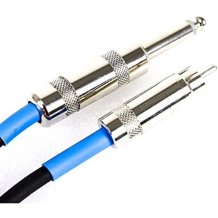 Pro Co 20-Foot RCA to 1/4 TS Cable PQR-20 - 20ft 20