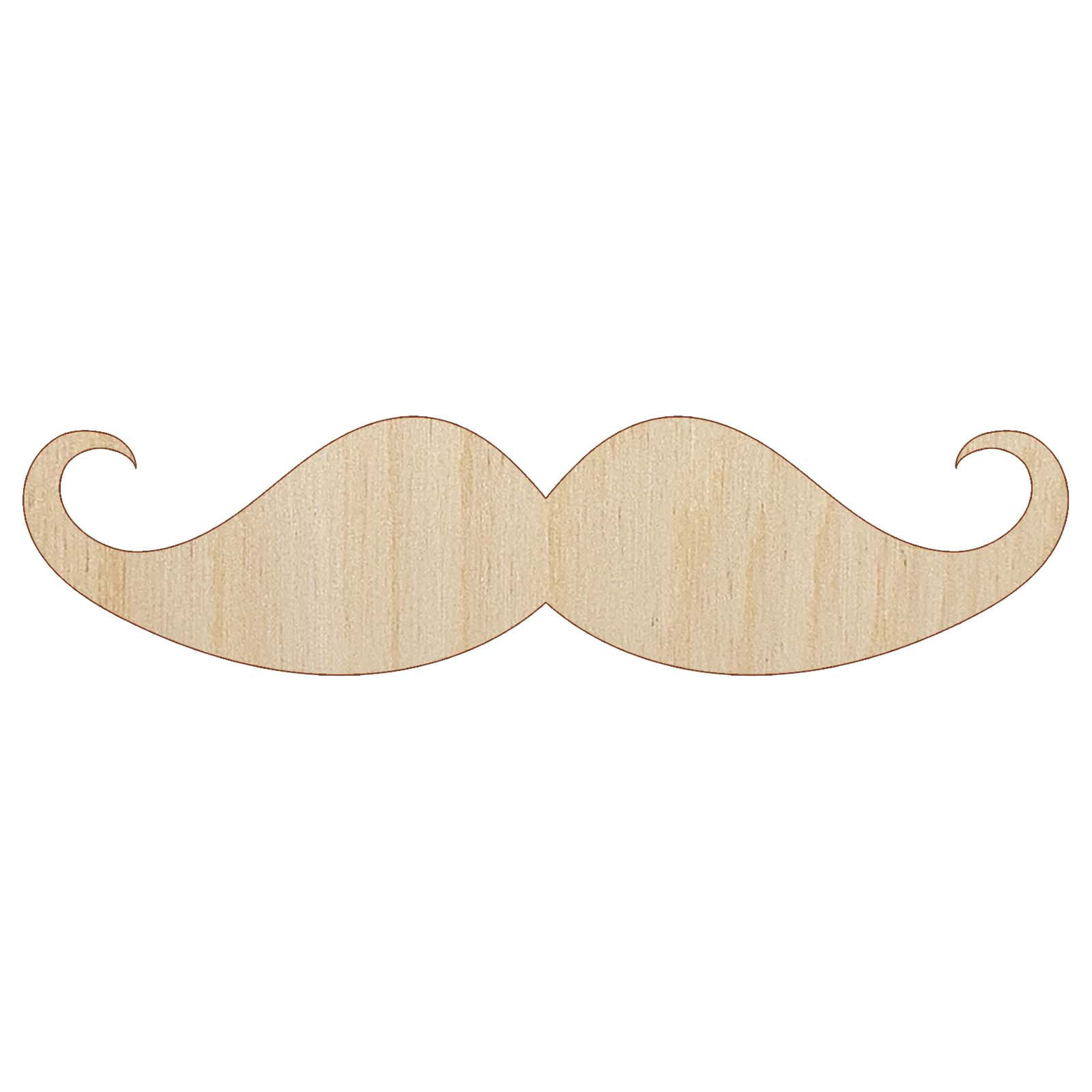 Handlebar Mustache Moustache Silhouette Wood Shape Unfinished Piece ...
