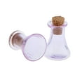 thumbnail image 3 of 10 Uds triángulo corcho botella deseos botella de DIY collar colgante para Mini joyería seco Pet Ash Púrpura, 3 of 7