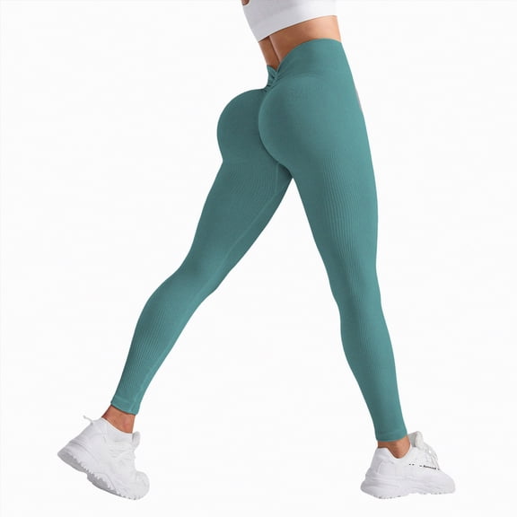 Hessimy Yoga Leggings - High Waisted Buttery Soft Womens Workout Lounge Pants(Mint Green,S)
