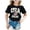 Black-d, variant on Girls Graphic T-Shirt Short Sleeve Letter Print Soccer Ball Crew Neck Tee for Toddler Kids Red-d,6-7 Years