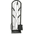 thumbnail image 1 of Cotton Tail Design Fireplace Tool Set, Black - 5 Piece, 1 of 1