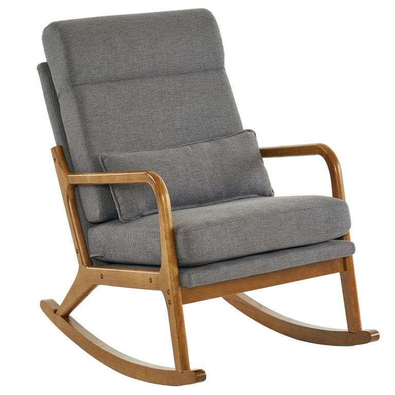 小物 Rockin'Chair Ktaxon Rocking Accent Chair with Padded Seat, Cute Cozy Nest