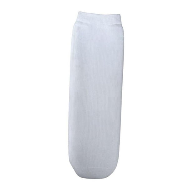 Calcetín protésico para amputados, suave, portátil, de algodón, con absorción del sudor, por debajo de la rodilla. Blanco L