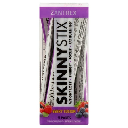 Zantrex SkinnyStix Increased Energy Diet Supplement, Berry Fusion, 21