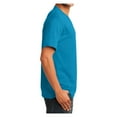 thumbnail image 3 of Mens Core Cotton V-Neck Tee Neon Blue 2XL, 3 of 6