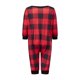 thumbnail image 3 of Pijamas navideños familiares a juego: camisa de manga larga con estampado de árbol de Navidad y pantalón a cuadros elástico para estar en casa., 3 of 9