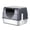 Gray/Steel, variant on Enclosed Cat Litter Box with Scoop, Side Entry Cat Litterbox for Kitty & Multi-Cat, Anti-Leakage, Non-Sticky (Gray)