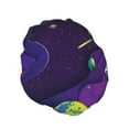 thumbnail image 2 of Disketp Astronaut On Mission In Outer Space Shower Caps,Reusable Shower Cap For Women, Double Layer Waterproof Hair Cap, Large Size For All Hair Lengths,For Girls Spa Home Salon Use, 2 of 9