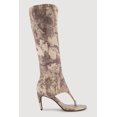 thumbnail image 3 of Women's Open Toe Thong Stiletto Knee High Heels, 3 of 5