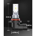 thumbnail image 2 of Marsauto H10 9145 - foco LED antiniebla 9140 LED con chips CSP superbrillantes de 6000 K, luz blanca fría y enchufe, iluminación de 360 grados, no polaridad (paquete de 2), 2 of 7