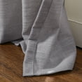 thumbnail image 5 of TWOPAGES 52 W X 108 L Inch Length Curtain Pinch Pleated Header Light Filtering Drape Linen Blend Drapery for Bedroom, 1 Panel, Rock Grey, 5 of 6