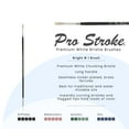 thumbnail image 2 of Creative Mark Pro Stroke Premium White Chungking Hog Bristle Artist Paint Brush - Bright # 1 - 2 Pack - Natural Bristle Brush w/ Great Control Suitable for Oils, Watercolors, Acrylics, Alkyds, Caseins, 2 of 6