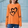 thumbnail image 4 of Posijego Kids Long Sleeve Shirts Valentine's Day Heart Graphic Tee for Girls Boys Casual Spring Cute Tops 2-15 Years, 4 of 6