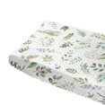 thumbnail image 5 of Boho Eucalyptus Leaves Floral Greenery Changing Pad Covers Wild Plants Diaper Change Table Sheets for Boy Girl Soft Stretch Baby Changing Table Mats 32''x16'', 5 of 6