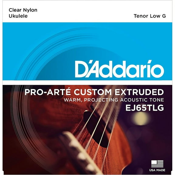 D'Addario EJ65TLG Pro-Arte Custom Extruded Tenor Low G Nylon Ukulele Strings