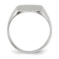 thumbnail image 2 of 14k White Gold Signet Ring, 2 of 3