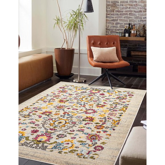 ECARPET Aldora Traditional Area Rug for Living Room, Bedroom, Dining Room, Entrance, Hallway and More