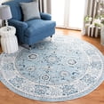 thumbnail image 2 of SAFAVIEH Isabella Kiana Oriental Area Rug, Light Blue/Cream, 6'7" x 6'7" Round, 2 of 11