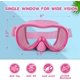 thumbnail image 2 of Kids Swim Goggles, Anti-Leak Snork Mask with Nose Cover & Elastic Fabric Strap, UV Protection Swimming Goggles for Kids Boys Girls, 2 of 5
