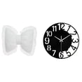 thumbnail image 1 of Cojín de lazo bonito, almohada en forma de lazo, reloj de pared grande, acrílico, silencioso, decoración moderna, hecho de material resistente al desg, 1 of 8