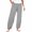 Grey, variant on Linen Pants Women, Audhol Striped Linen Pants for Women Summer Casual Wide Leg Pants with Pockets Comfy Cropped Palazzo Pants Ladies Summer Pants Black L