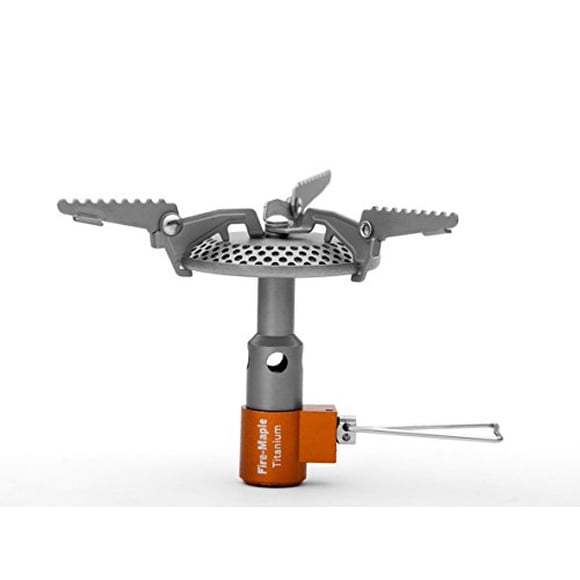 Fire-Maple Réchaud à Dos en Titane, Camping Extérieur une Pièce Léger FMS-116T, Titane Construit, Grill de Camping Idéal pour Équipement de Randonnée, Essentiel pour Kit d'Urgence de Séisme