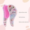 thumbnail image 3 of Peine mágico de dibujos animados para masaje, cepillo antiestático para el pelo de unicornio, desenredar enredos, ducha, cepillo para el pelo, accesorios de salón, color rosa, 3 of 4