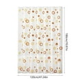 thumbnail image 3 of VOTRUDI No-Hole EVA Shower Curtain Set - Waterproof Multicolor Printed Bathroom Curtain with 8 Hanging Loops, 70x47 Inch for Dorms & Hotels,71x47in, 3 of 6