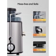 thumbnail image 6 of Fohere 2 Speed Juicer Machines with 400 Watts Quiet Motor, Silver, 6 of 8