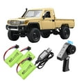 thumbnail image 4 of Coche RC Crawler 1/12 con carga USB, 4x4, camión RC para carretera, alfombra, camino de piedra y barro 3 baterías, 4 of 9