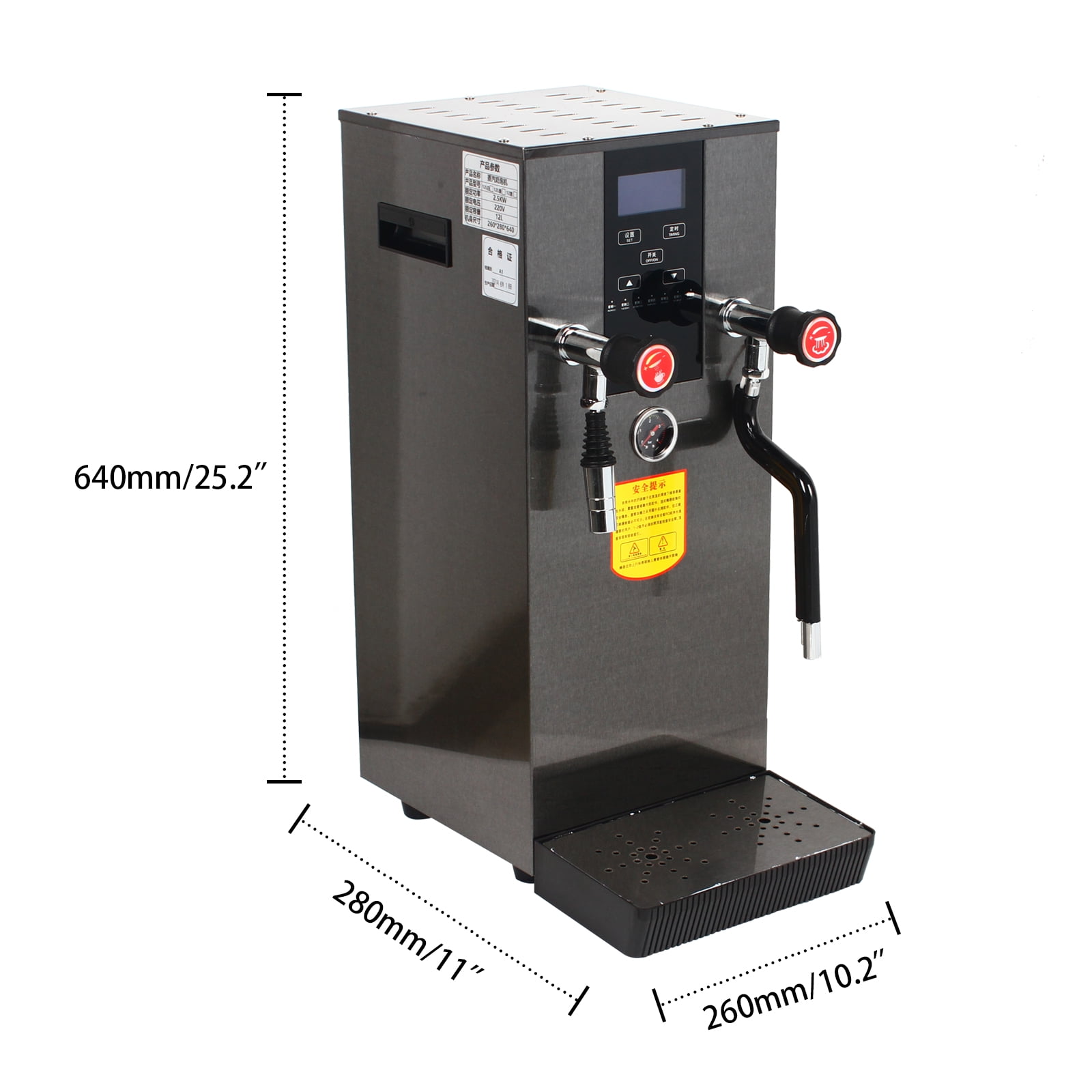 Black Steel Manual Milk Frothing Machine – CoffeeGearPlus