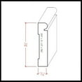 thumbnail image 7 of EWBB25 Beaded 3-1/2" Tall x 3/4" Baseboard Moulding. Unfinished, 7 of 7