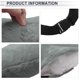 thumbnail image 3 of Almohada para reposacabezas de automóvil ergonómica y cómoda, soporte para el cuello, material de poliéster, color gris, 1 Pcs, 3 of 7