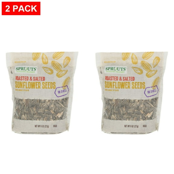 Sprouts Roasted Salted In Shell Sunflower Seeds 8 oz (Pack of 2)