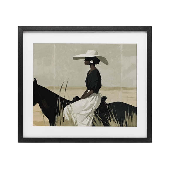 Stupell Industries Equestrian Elegance Silhouette Black Framed Print Under Glass, design by Svetlana Aleynikova