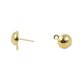 thumbnail image 4 of 100 Piezas de 8 Mm de Media Bola Pendiente Del Perno Prisionero Del Oído con 1 Mm de Bucle Cerrado Resultados Del Pendiente de Bricolaje Que Hacen 14 Luz de oro Baoblaze Pendiente Stud Pin con lazo, 4 of 8