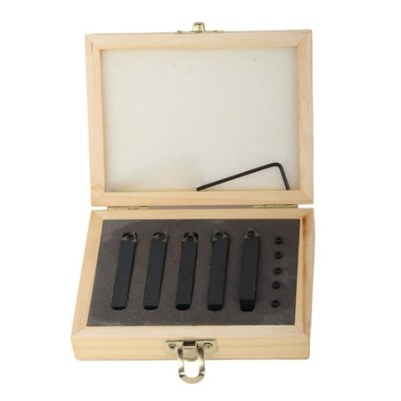 

2024 5PCs Carbide Turning Tool Indexable Set 5/16Inch for SurfaceCutting / Boring / Chamfering