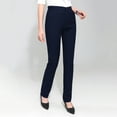 thumbnail image 4 of Prolriy Dress Pants Women, Women's Work Straight High Waist Chinos Button Down Straight Long Trousers Pants Pants Suit Pants Work Pants for Women Navy XXXL, 4 of 4