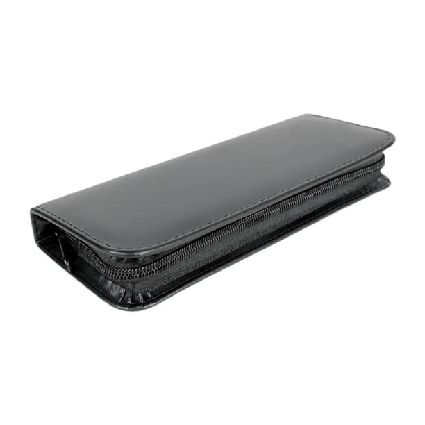 Bolsa de tijeras de tijeras de cabello, caja de tijeras, cuero PU, resistente, profesional, soporte de tijeras de barbero soporte para barberos para
