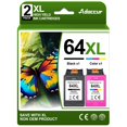 thumbnail image 1 of Cartucho de tinta Adocur 64XL de repuesto para HP 64 (paquete de 2), 1 of 9