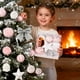 thumbnail image 2 of Bola de Navidad con lazo de pentagrama y lentejuelas esmeriladas, ideal para colgar en el árbol de Navidad, decoración navideña., 2 of 6