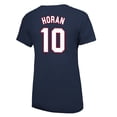 thumbnail image 2 of Icon Sports Women's Lindsey Horan Blue USWNT Player Name & Number T-Shirt, 2 of 3