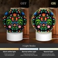 thumbnail image 3 of Daiia Roosters and Flowers Pattern Acrylic Night Light, LED Touch Light, Bedroom Night Light, Soft Glowing Lamp Perfect Gift for Mother's Day, Birthday, or Christmas, 3 of 9