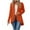 Orange, variant on Fesfesfes Women Cardigan Women Long Sleeve Solid Color Loose Cardigan Top Knit Jacket On Sale