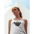 thumbnail image 2 of Face Of A Pug Dog Tank Women -Image by Shutterstock, Female Large, 2 of 4