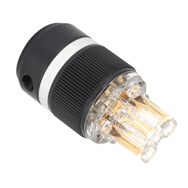 Pure Copper Power Plug, Audio Power Plug Anti Oxidation 24K Gold Plated Wearable Noise Reduction for Audio Visual Appliances F101G Female