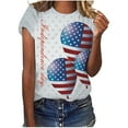 thumbnail image 1 of Pompotops Hauts de Mode pour Femmes Imprimé Décontracté Coupe Ample Tee-Shirts Blouse Imprimée Col Rond, 1 of 4