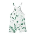 thumbnail image 3 of Baby Deals!5-14 Years Girls Tie Dye Jumpsuits and Rompers,Girls Summer Sleeveless Short Romper,Kid Girls Tie Dye Gradient Romper One Piece Jumpsuit,Casual Spaghetti Strap Shorts Jumpsuit with Pockets, 3 of 5