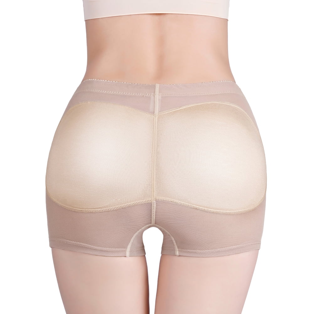 Silicone Hip Thigh Pads,butt Lifter Panties,high Waist Shapewear Panties, briefs Firm Padded Underwear Detachable Silicon Pads Fake Buttock Pads  Briefs Control Seamless for Women Lady Girl,Beige-L price in Saudi Arabia